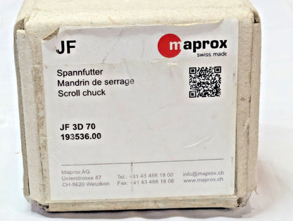 Maprox Clamping Chuck JF Reversible Top Jaws D Blank JF 3D 70 193536.00