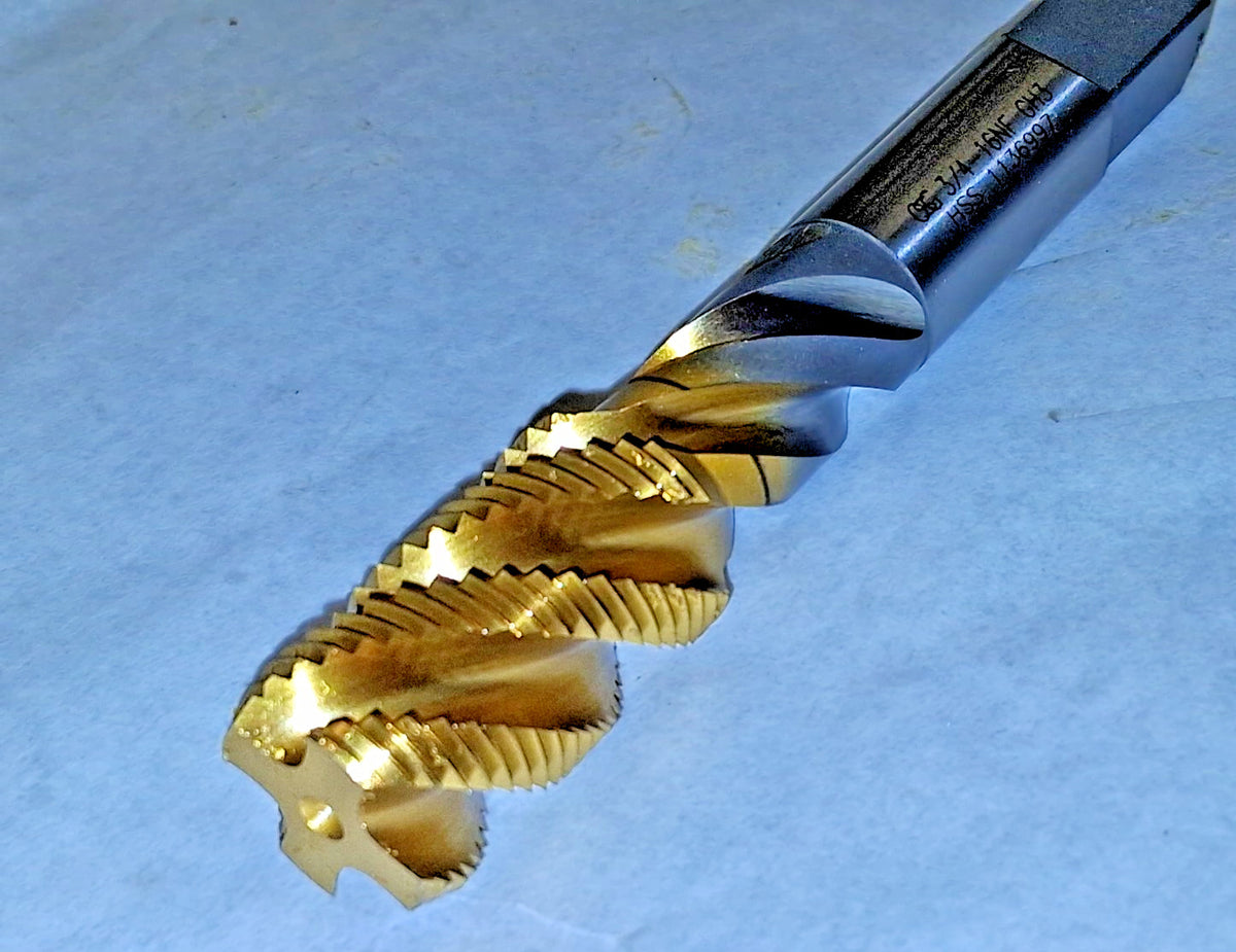OSG Spiral Flute Tap 3/4-16 UNF 4 FL Bottoming Chamfer 3B COF HSS 1434105