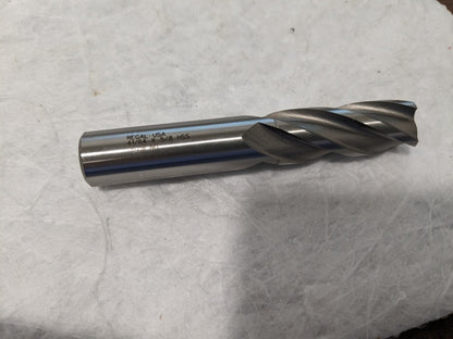 REGAL CUTTING TOOLS Square End Mill: 41/64" Dia, 1-5/8" LOC, 4 Fl HSS 050237AM