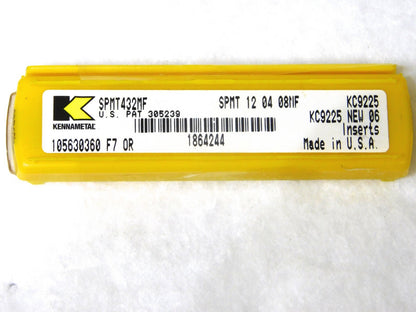 Kennametal  Carbide Turning Inserts SPMT432MF Grade-KC9225 Box of 5 1864244 USA