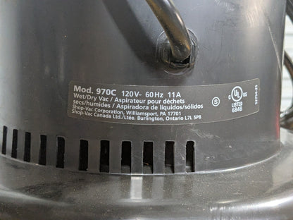 Shop Vac Industrial Wet / Dry Vacuum 55 Gallon Tank 3 HP 120v 11 Amp 9700510