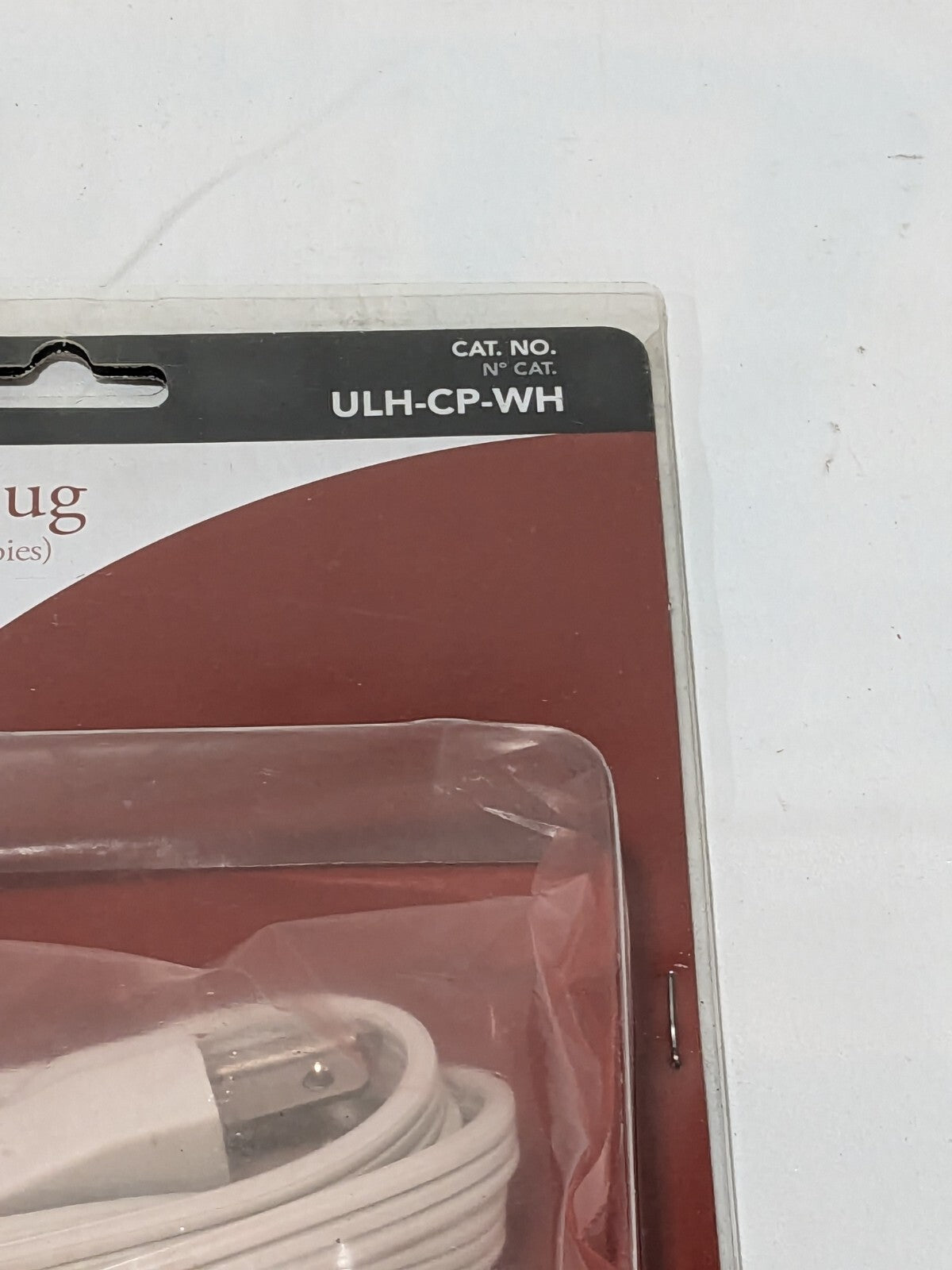 Juno Lighting 6’ Cord And Plug Connector 3-Wire White ULH-CP-WH