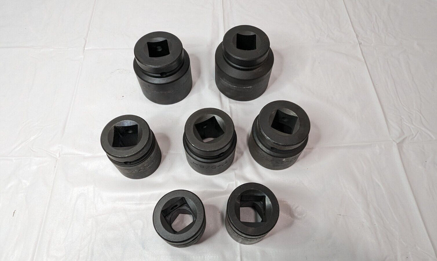 Proto 7 Pcs Impact Socket Set 1" Drive 6PT 1-1/16" to 2-3/16" J76103 INCOMPLETE
