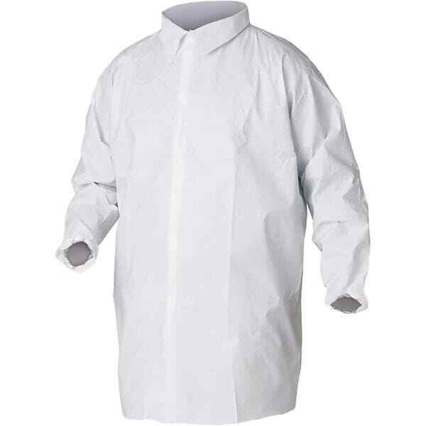 KLEENGUARD Lab Coat: Size 2X-Large, Microporous Film Laminate 44445