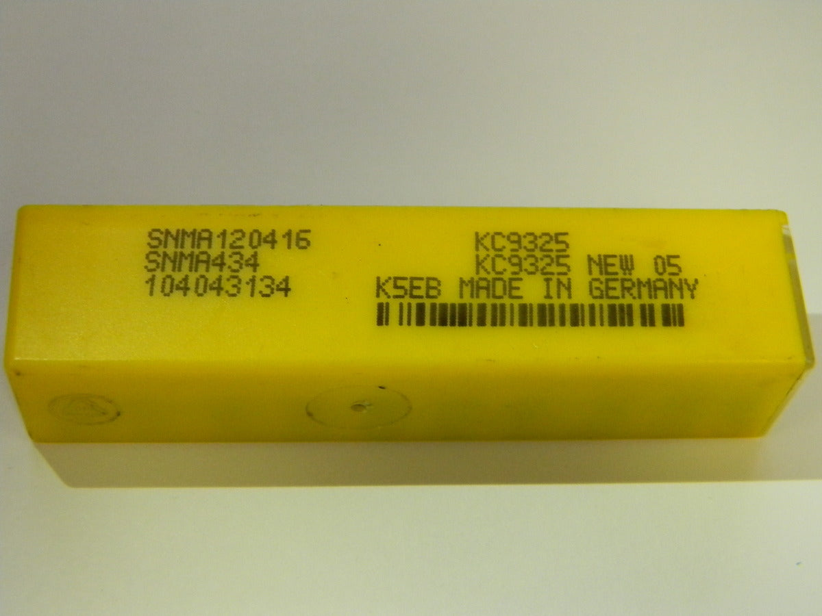 Kennametal Kenloc Turning Inserts SNMA434 Grade KC9325 Qty. 10