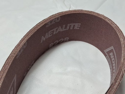 Norton Metalite Abrasive Belts 2 X 48 320 Grit Extra Fine QTY10 46387