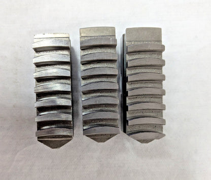 Bison 3 Piece Hard Lathe Steel Chuck Jaw Set Master 0.7874'' OAW 7-885