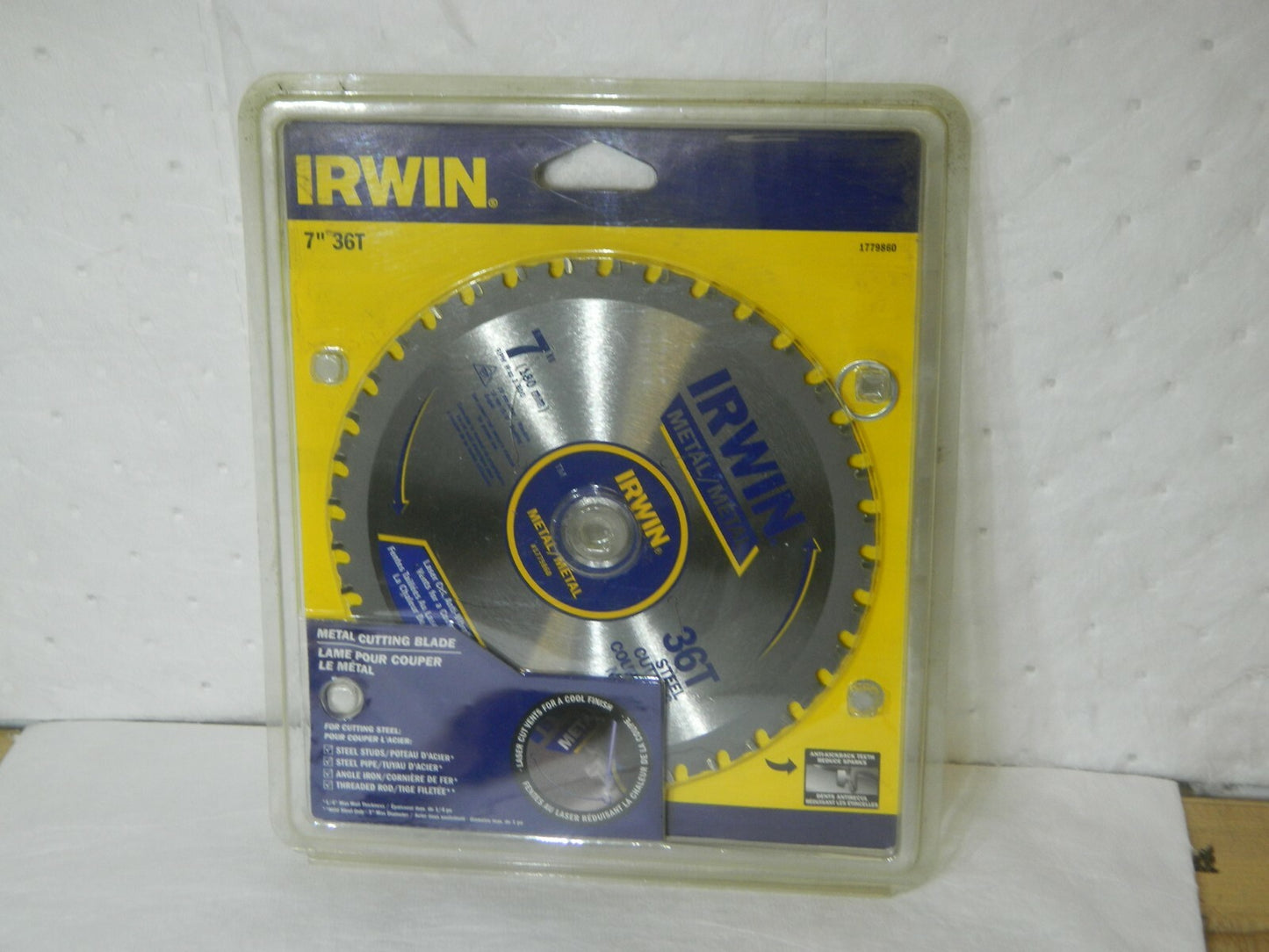 Irwin Wet &amp; Dry Cut Saw Blade 7" Diam 5/8" Arbor Hole Diam 36 Toot