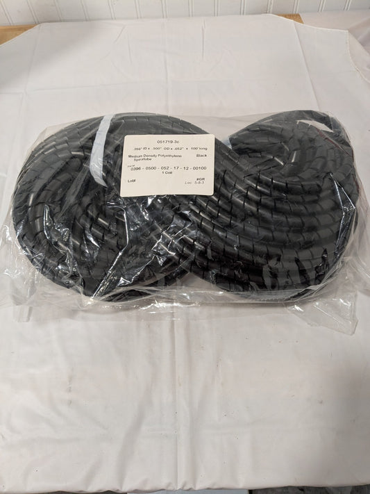 0.396" ID, Black MDPE Wire & Hose Harness Cable Sleeve, 100' Long 17005