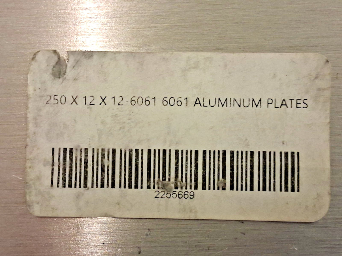 Pro Aluminum 12" Long 12" Wide 1/4" Thick Alloy 6061 ALFLR009391X1
