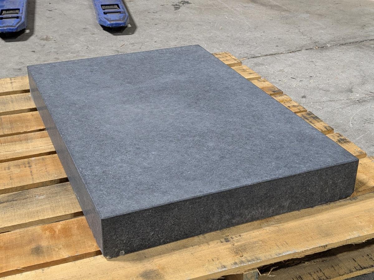 Black Granite Surface Inspection Plate 36 x 24 x 4 Grade B Scratch N Scuff