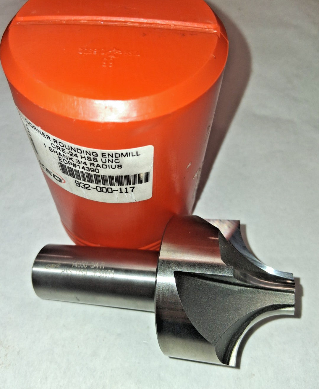 Keo Corner Rounding End Mill 3/4" Radius 3/4" Dia 4 FL HSS 932-000-117