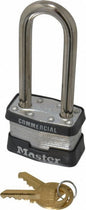Lock Padlock: 1LJ Laminated Steel, Keyed Different, 1-3/4" Wide box of 6