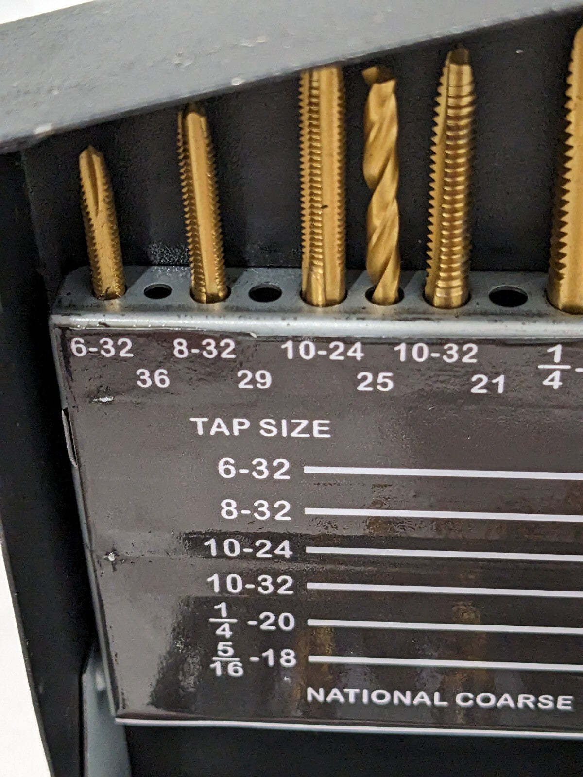 HERTEL Tap & Drill Set #6-32-1/2-13 Taps, 5/16-27/64" Drills 770XT INCOMPLETE
