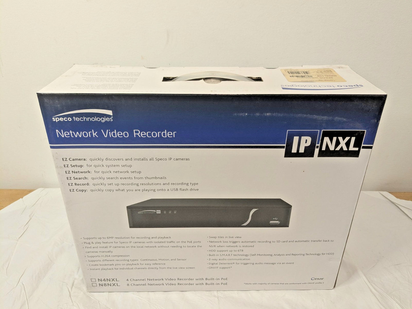 Speco 4-Channel Plug/Play Network Video Recorder w Built-In PoE 1TB N4NXL1TB