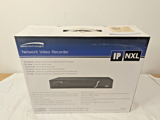 Speco 4-Channel Plug/Play Network Video Recorder w Built-In PoE 1TB N4NXL1TB