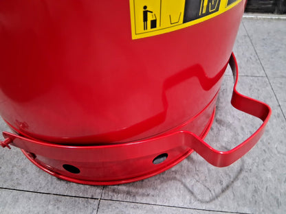Justrite Galvanized Steel Disposal Can 14 Gallon Capacity 09500