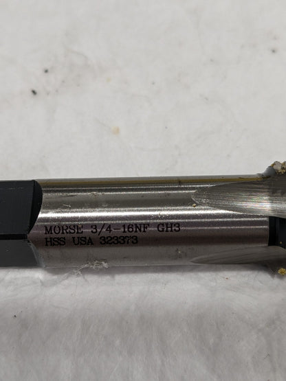 Morse Cutting Tools 3/4-16NF 4 Flute Plug Tap HSS Qty 2 32473