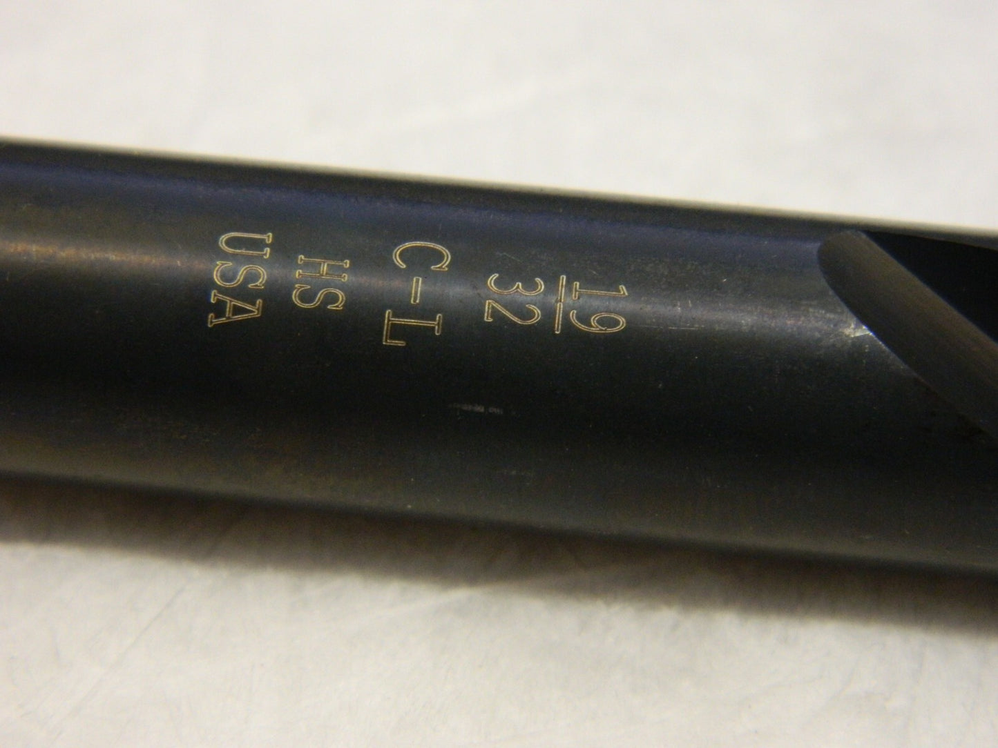 CHICAGO-LATROBE Jobber Length Drill Bit: 0.5938 Dia, 118 ° HSS 44038