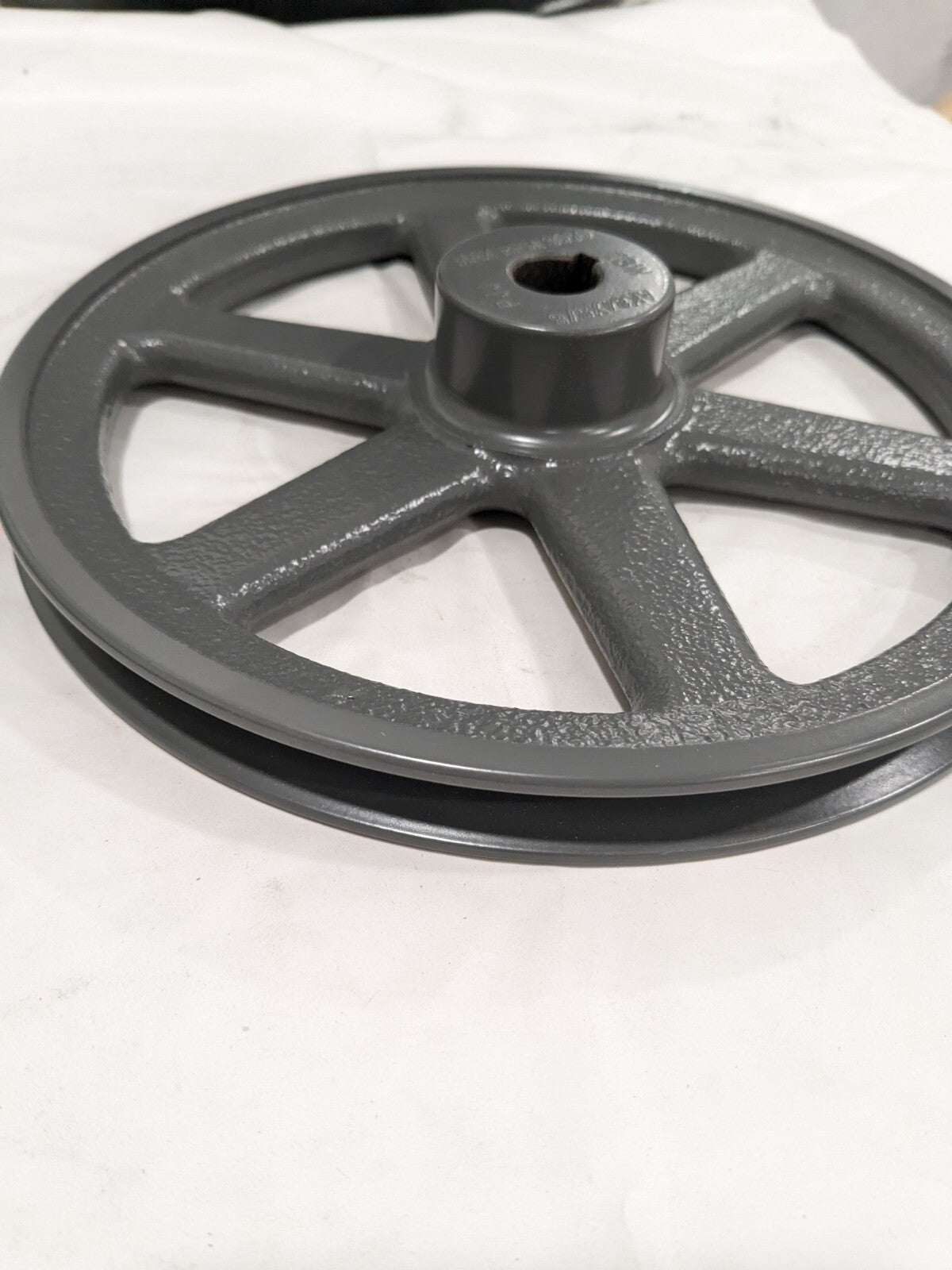 TB WOOD'S Finished Bore Single Groove Sheave 5/8" Bore Diam, 8-1/4" OD AK8458