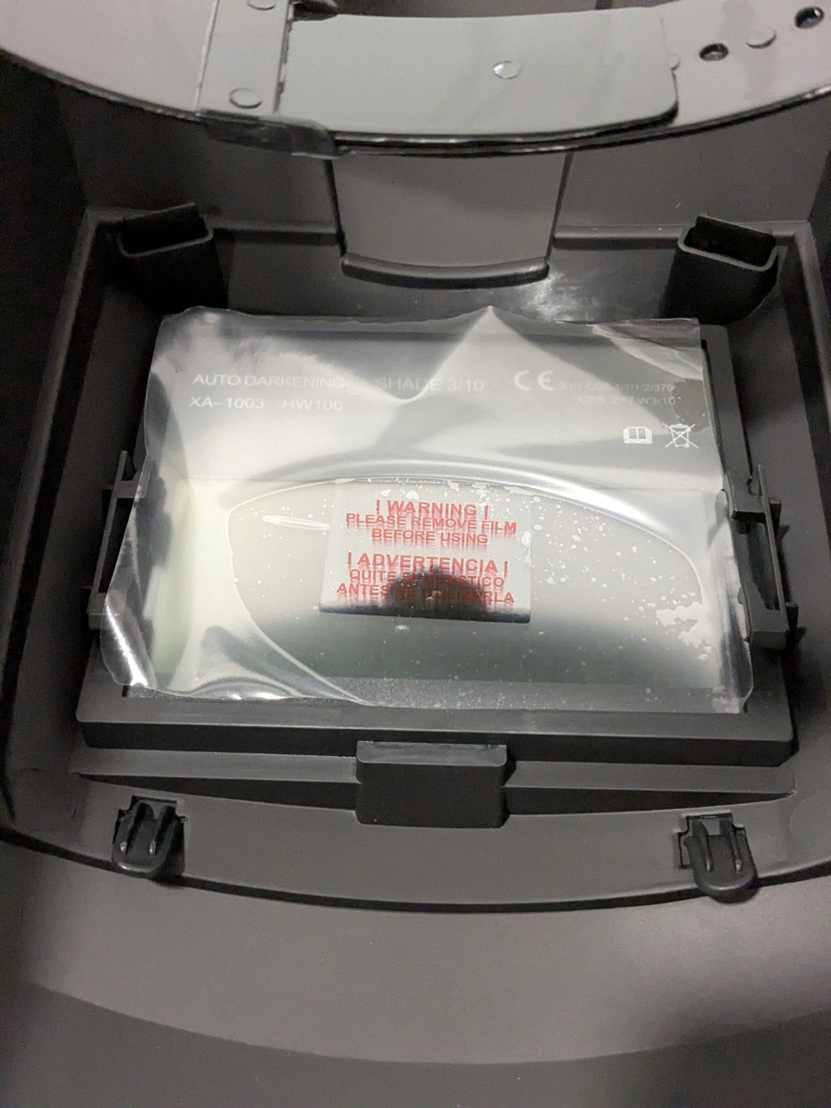 HONEYWELL Welding Helmet: Black, Shade 10, Nylon Fixed Front HW100