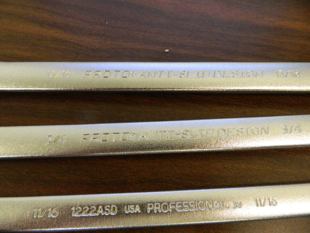 PROTO Combination Wrench Set: 10pc