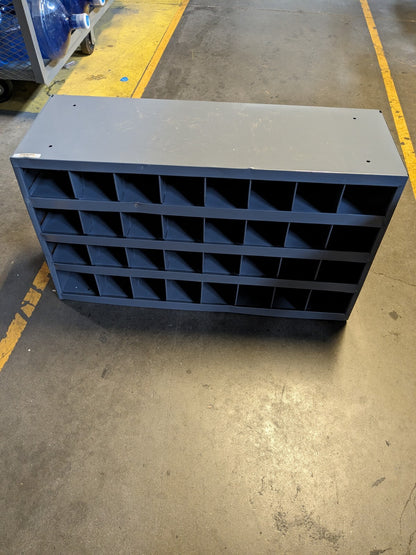 DURHAM 32 Open Bin Shelving Unit 33-3/4" OAW, 12" OAD, 19-1/4" OA
