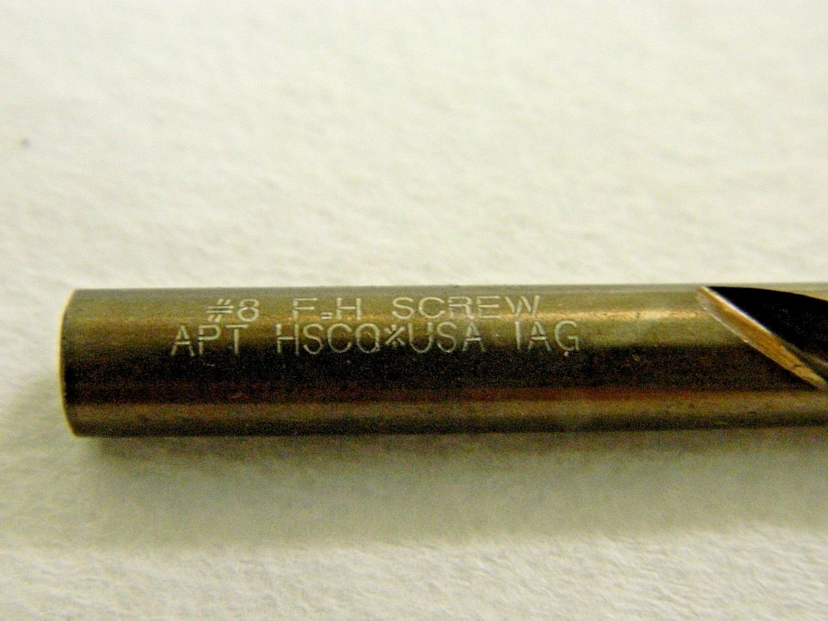 Michigan Drill Cobalt Standard Step Drill 82° Flat Head 372C 8