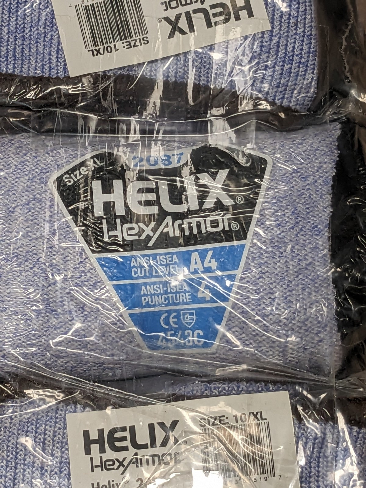 HexArmor Foam Nitrile Palm HPPE Fiberglass Gloves Sz XL Qty 12 2087-XL (10)
