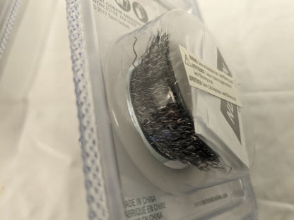 NORTON 2pk 1-1/2" CRIMPED WIRE CUP BRUSH 39110
