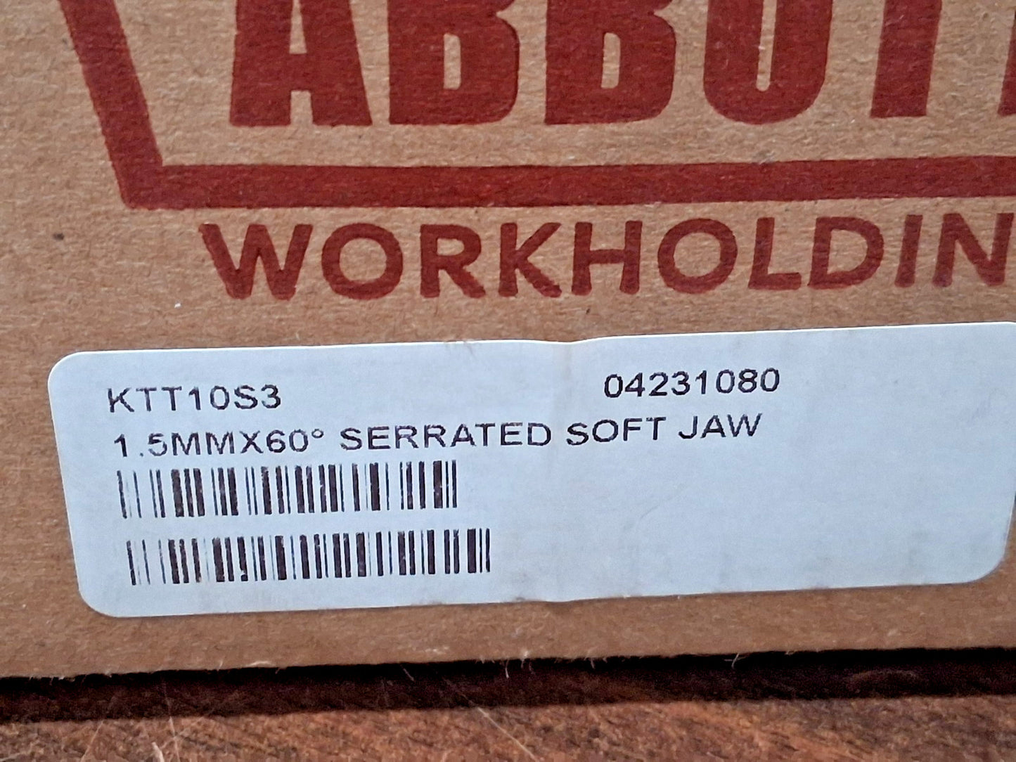 Abbott Workholding Products Soft Lathe Serrated Chuck Jaw 3PC Set KTT10S3