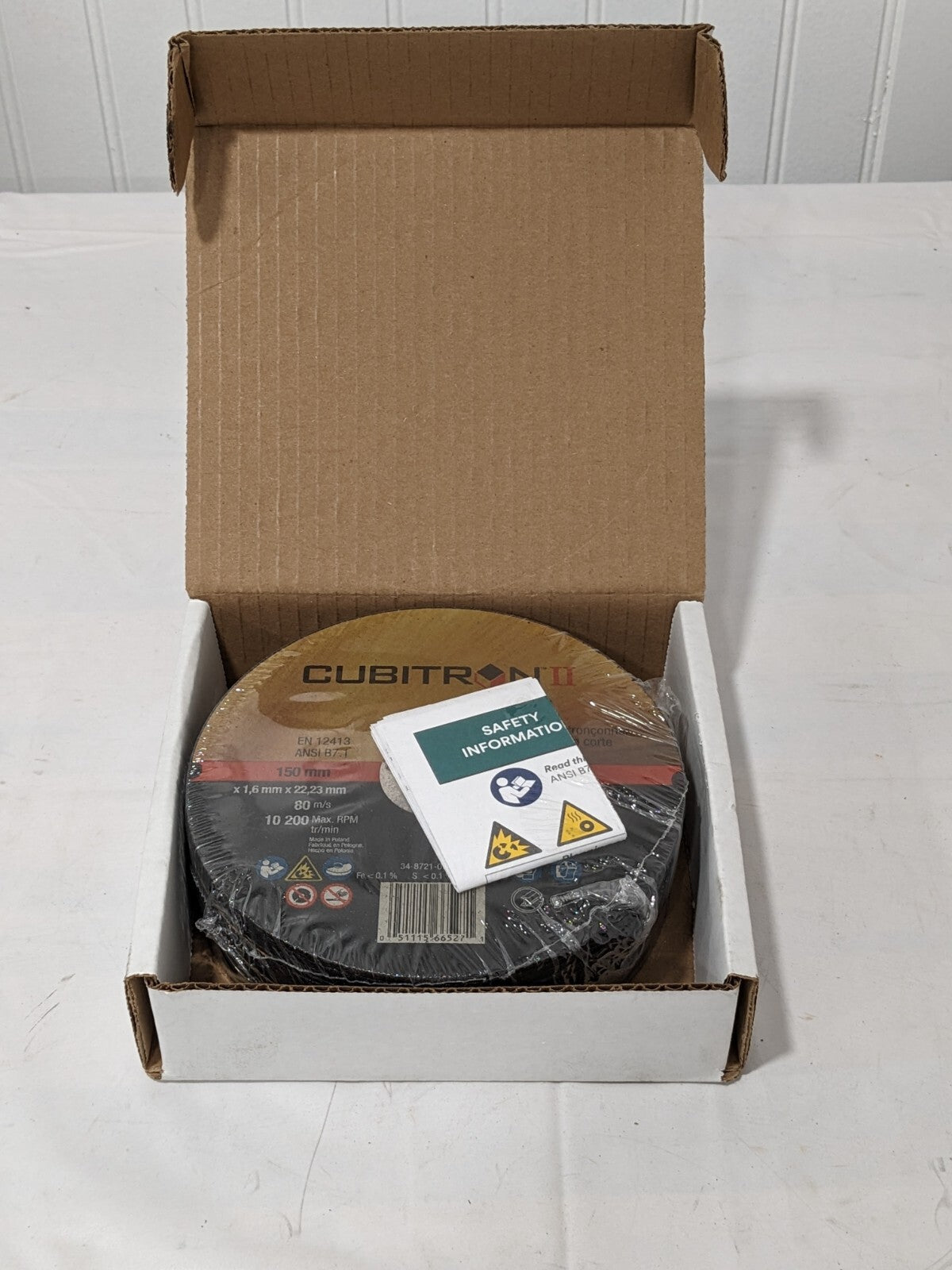 3M Cutoff Wheel Type 1 (01/41) 6″ Dia 0.0450″ Thick 7/8″ Hole Qty 25 7100098146