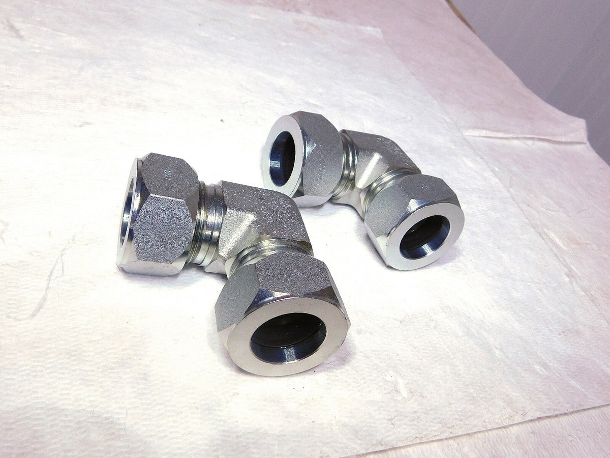 Parker Steel 90º Union Elbow 1.25 OD Flareless Bite Type Fitting Qty-2 20 EBU-S
