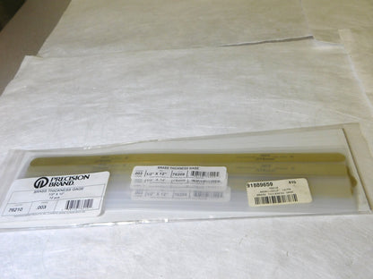 Precision Brand 0.003 Brass Thickness Gage 1/2 x 12 Blades (Pack of 12) 76210