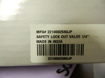 Jupiter Pneumatic  FRL Safety Lockout Valve &amp; Spacer Block Kit 2210002560JP
