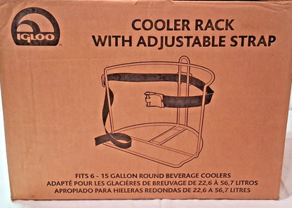 Igloo Steel Cooler Truck Rack 6-15 Gal Adjustable Strap Wire Bracket 25043