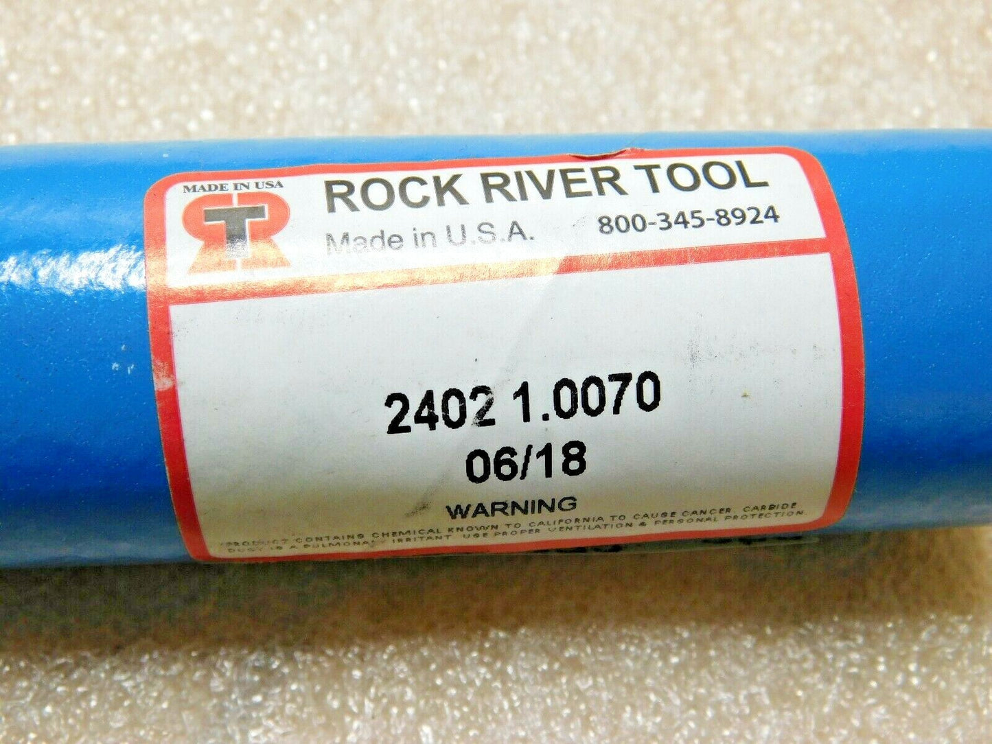 RRT Chucking Reamer Carbide Tipped Taper Shank Straight Flutes 1.0070" 8FL 2402
