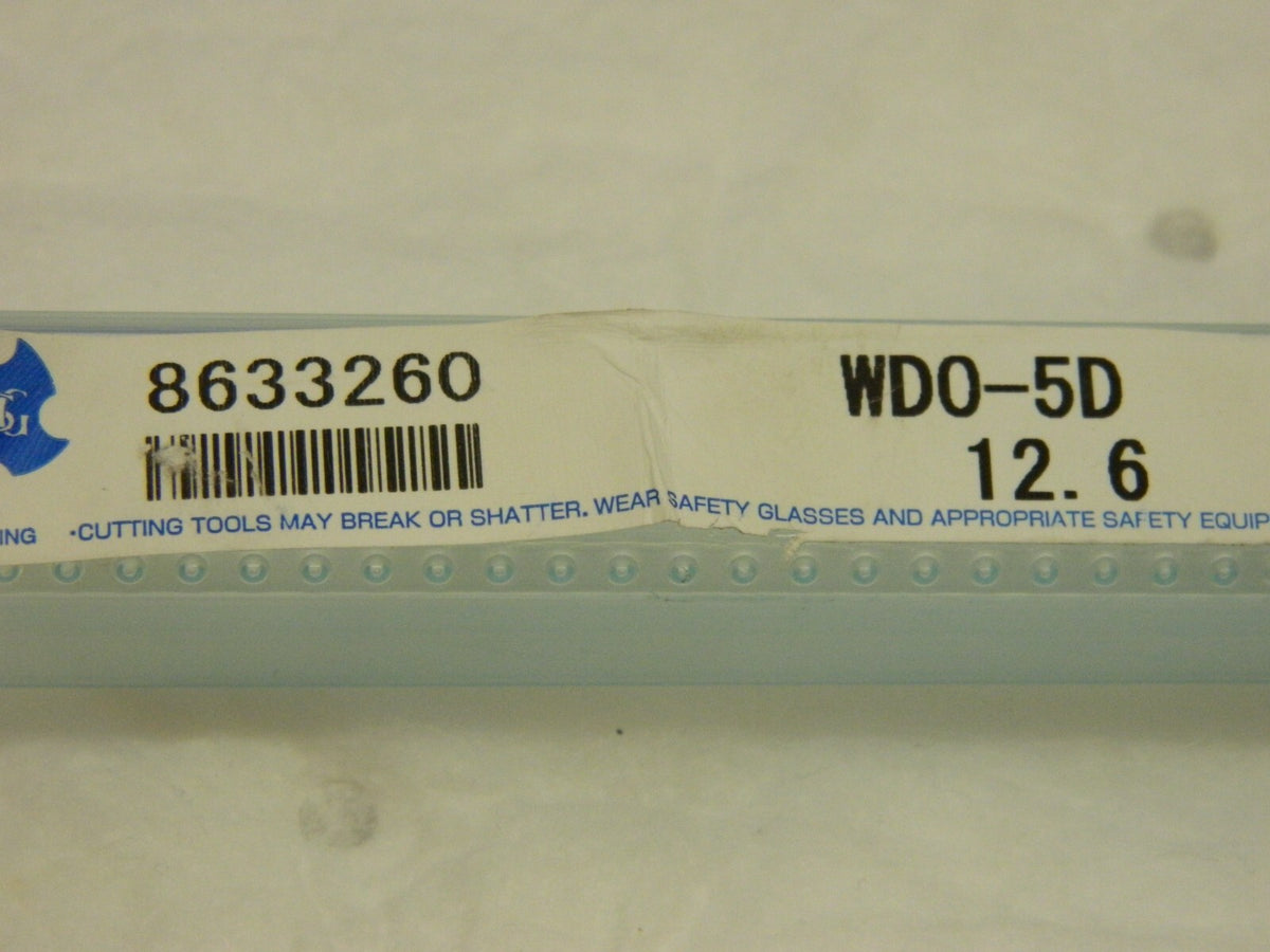 OSG Jobber Length Drill Bit: 12.6 mm Dia, 140 ° Solid Carbide 8633260