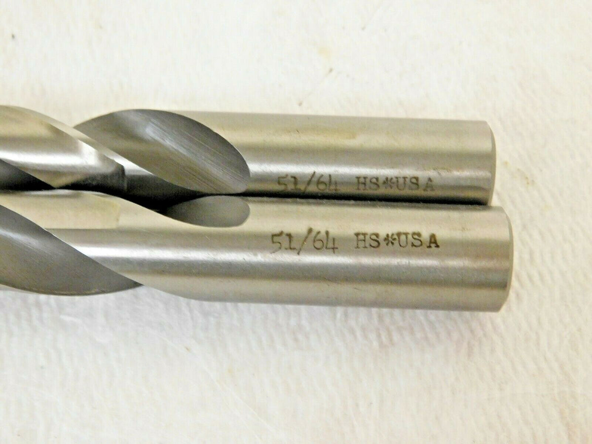 Hertel Screw Machine Length Drill Bits HSS RH 51/64" 118º Qty 2 01353515