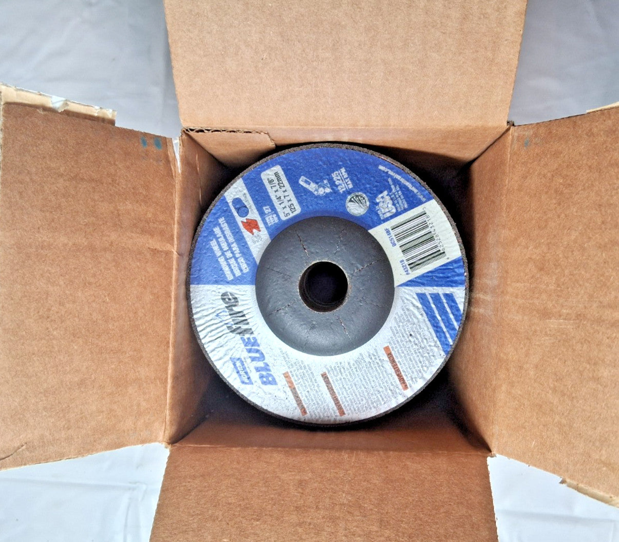 Norton BlueFire Aluminum Oxide Grinding Wheel 5 x 1/4 x 7/8 Type 27 25 PC 43218