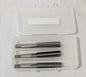 Hertel 3 Pc Tap Set: 1/2-20 UNF, 4 FL, High Speed Steel, Bright Finish 02385391