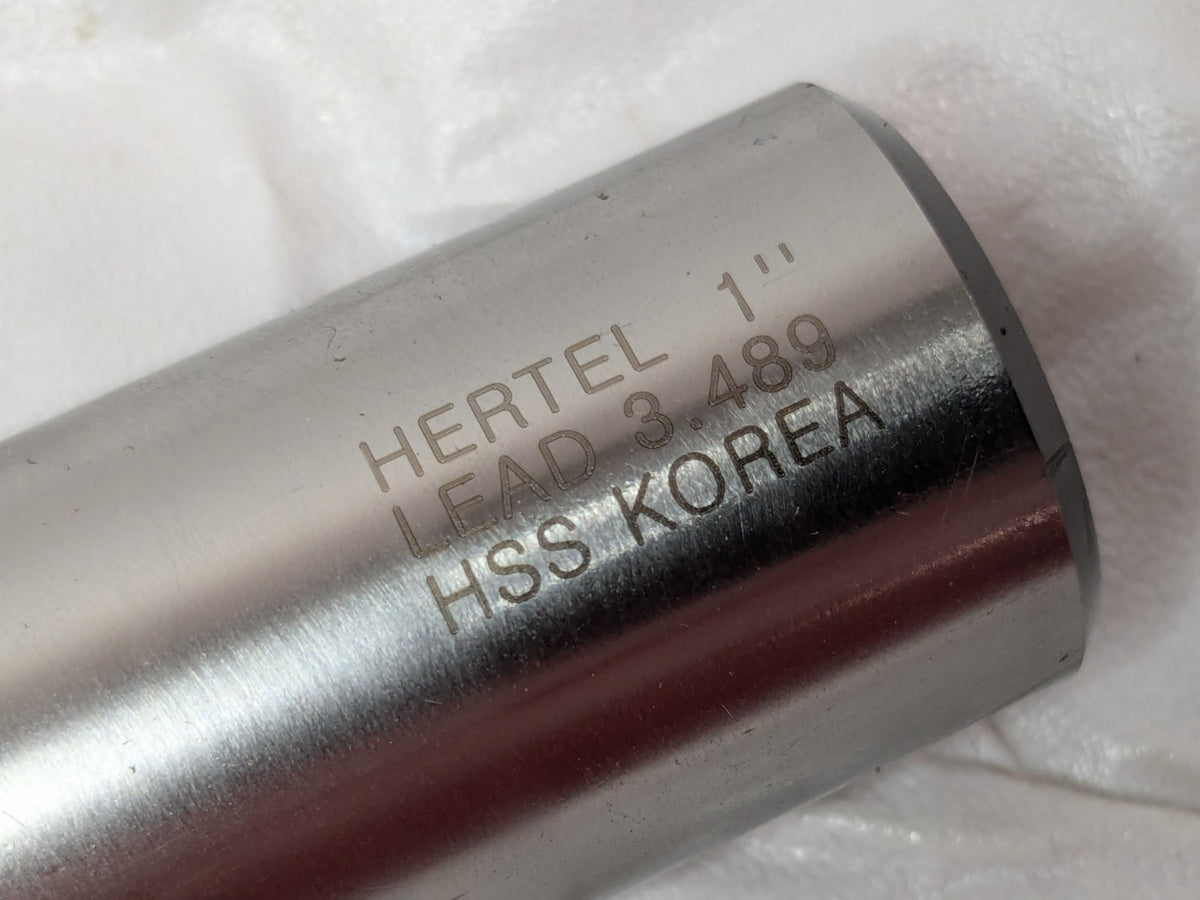 Hertel Square End Mill HSS 1" Dia X 2" LOC X 4-1/2" OAL 3FL 02478279
