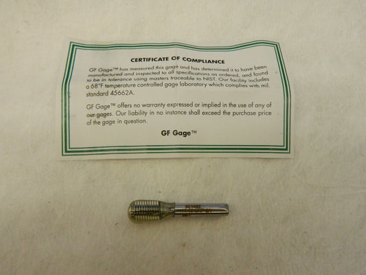 GF GAGE #10-32 No Go Truncated Taperlock Thread Setting Plug Gage S0190322ANK