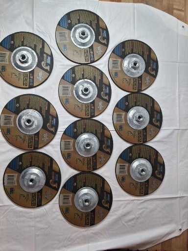 Norton Ceramic Alumina Grinding Wheel 7 in x 1/4 in x 5/8-11 T27 QTY 10 70799