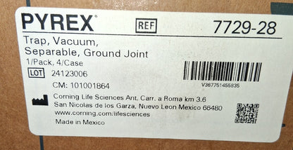 PYREX 28 mm Diameter Vacuum Trap 7729-28