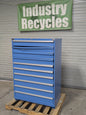 Lista 10 Drawer Industrial Storage Cabinet Steel Blue 59 x 40 x 22 Parts/Repair