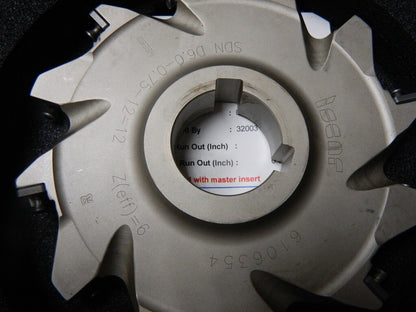 ISCAR Arbor Hole Connection, 3/4" Cutting 12 Tooth Indexable Slotting Cutter