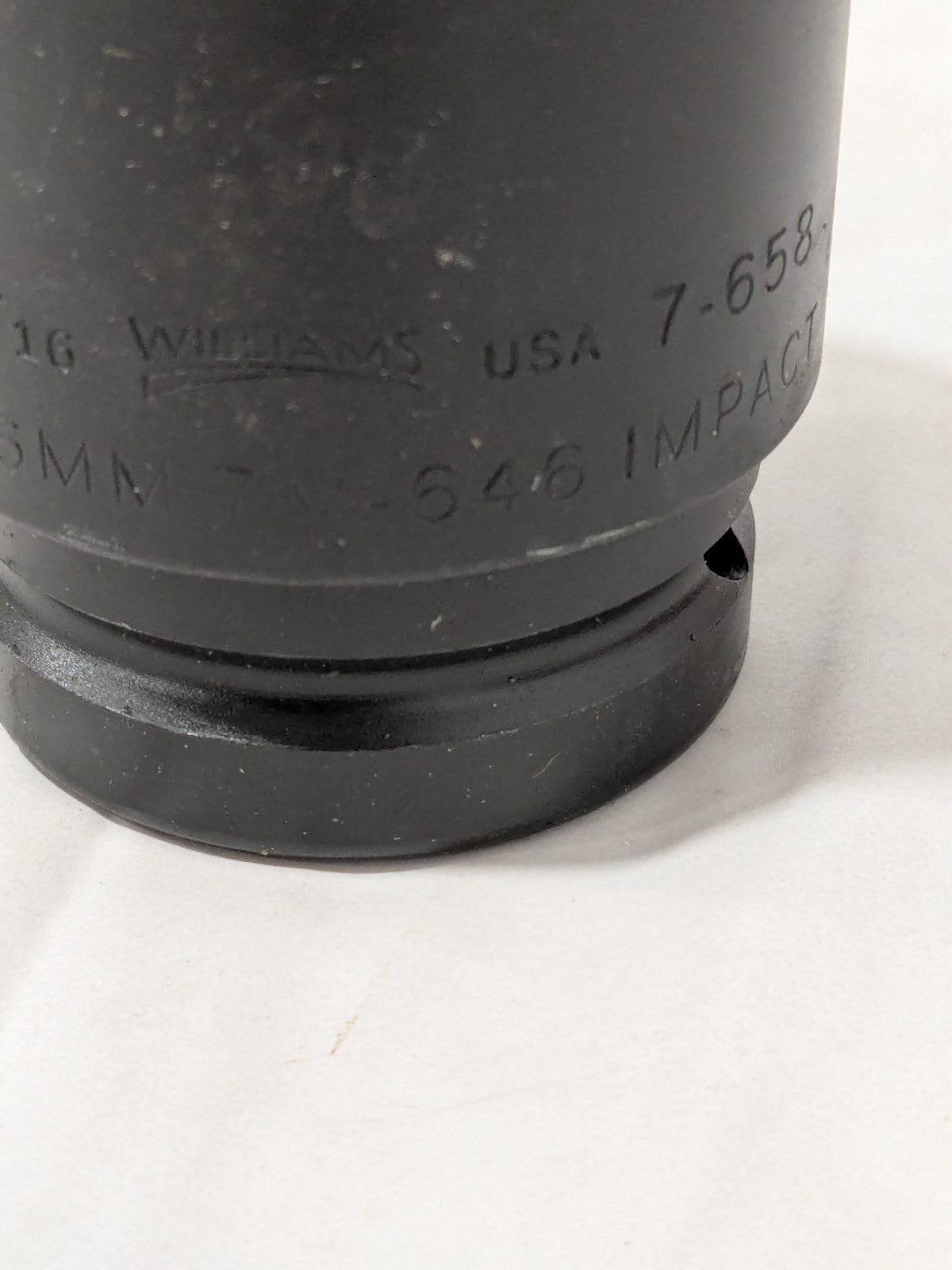 Williams Impact Socket: 1" Drive, 1-13/16" Socket, Hex Drive JHW7-658