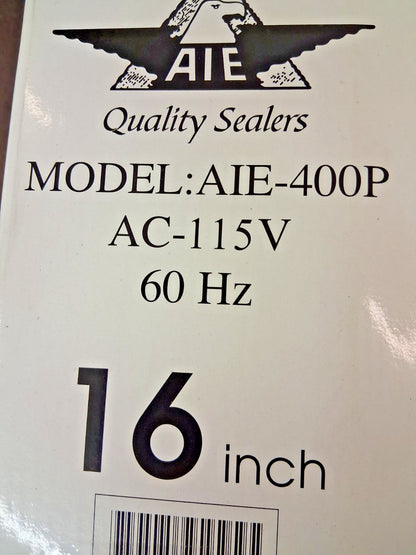 Pro Table Top Thermal Impulse Sealer 16" Max Seal 6 Mil Thick AIE-400P
