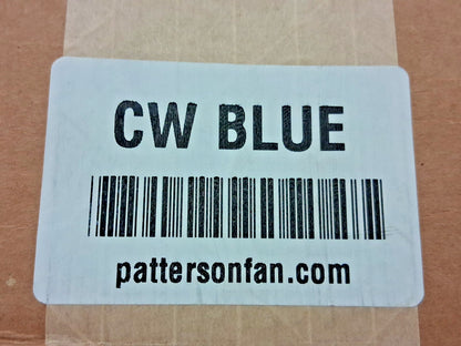 Patterson Fan Wall Mount Use with 14 to 30" High Velocity Fans & Yokes CW BLUE
